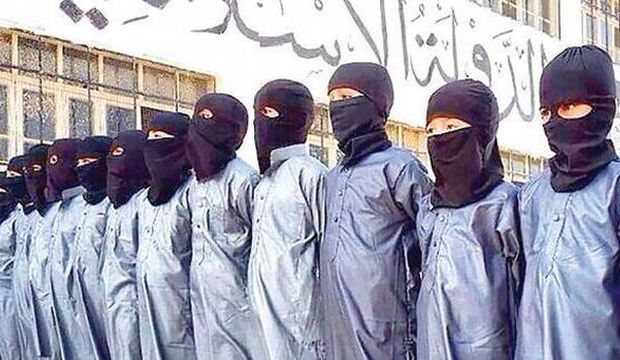 This undated file picture shows some of the children recruited by the Islamic State of Iraq and Syria (ISIS) in Syria. (Asharq Al-Awsat)