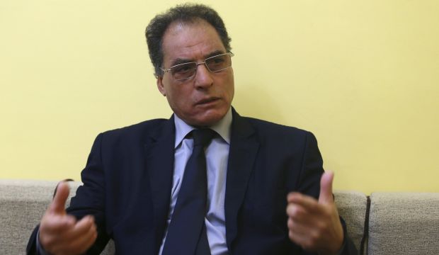 Omar Al-Zanki, interior minister in Libya's official government, speaks during an interview with Reuters in Al-Bayda, Libya, on February 14, 2015. (Reuters/Esam Omran Al-Fetori) 