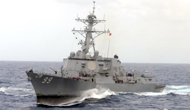 The guided-missile destroyer USS Farragut is shown in this undated photo operating in the Atlantic Ocean. (Reuters/Aaron Chase/US Navy/Handout) 