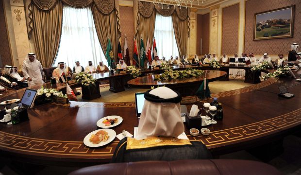 Foreign Ministers of the Gulf Cooperation Council (GCC) member states attend a meeting on June 11, 2015 in the Saudi capital Riyadh. (AFP PHOTO / FAYEZ NURELDINE)
