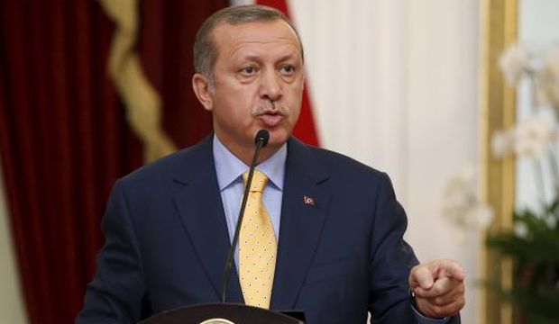 Turkey's President Recep Tayyip Erdoğan speaks at a joint media briefing with Indonesia's President Joko Widodo at the presidential palace in Jakarta, Indonesia, on July 31, 2015. (Reuters/Darren Whiteside)