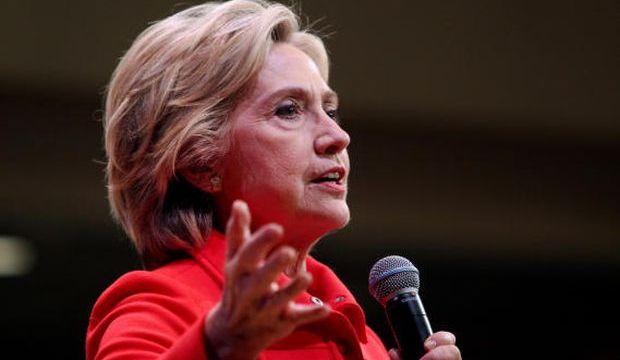 Democratic presidential candidate Hillary Rodham Clinton speaks during a town hall meeting. October 16, 2015, in Keene, New Hampshire. (AP Photo/Mary Schwalm)