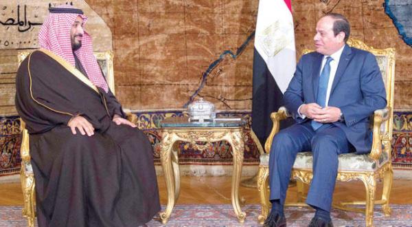 The Egyptian President Abdel Fattah el-Sisi in an interview with the Saudi Deputy Crown Prince (SPA) 