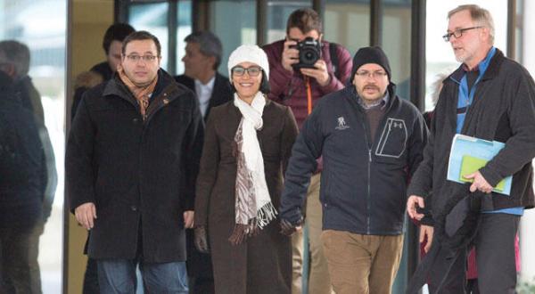 The Iranians who Iran called for the return of after they were released by America (EPA)