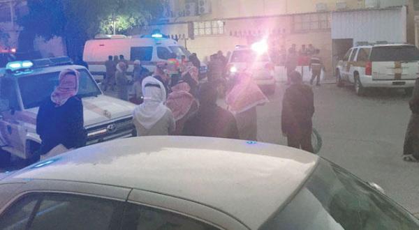 People Gathering at the site of the attack in support of Security Forces