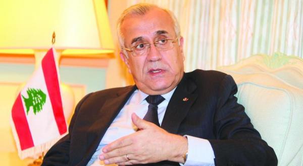 The former Lebanese president Michel Suleiman