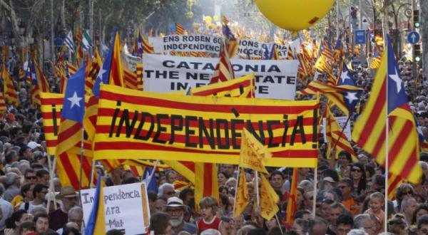 Archive photo of a march calling for independence- Asharq al-Awsat