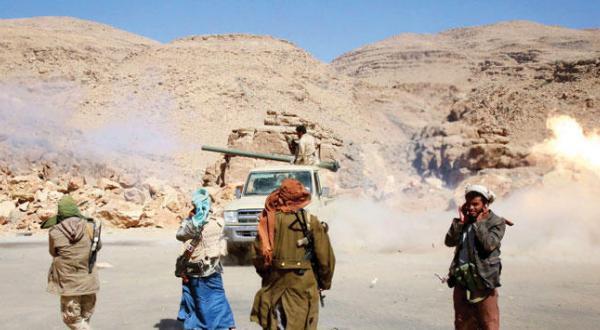 Clan members in the resistance supporting  pro-Legitimacy forces in Yemen-AFP