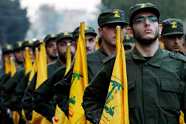 Members of Lebanon's Shiite Muslim movement Hezbollah
