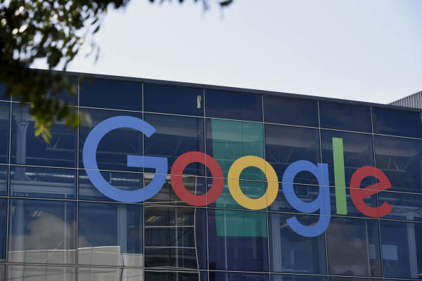 An office building inside the Googleplex headquarters in Mountain View, California, in February