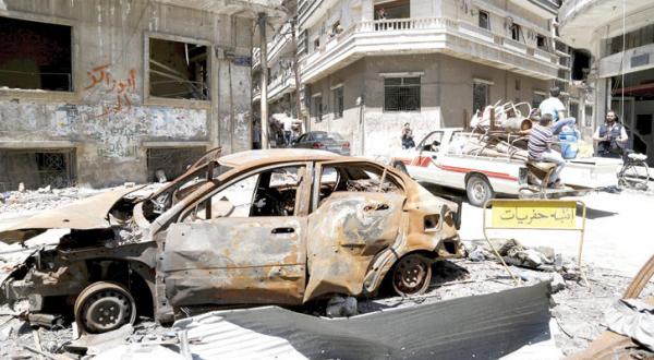 Devastation in Homs, Syria - Reuters