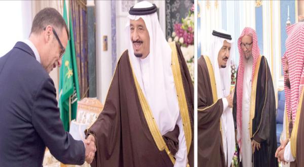 King Salman Receives Ethiopian President at Al-Yamamah Palace
