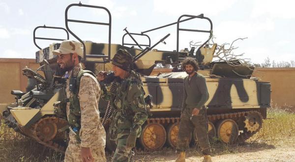 Libyan soldiers after fighting in clashes with extremists – Reuters