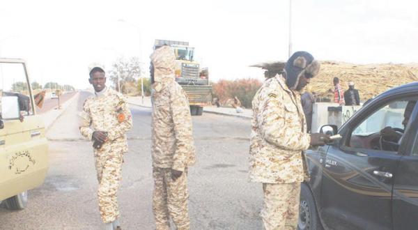 Security checkpoint south of Libya- Asharwq Al Awsat