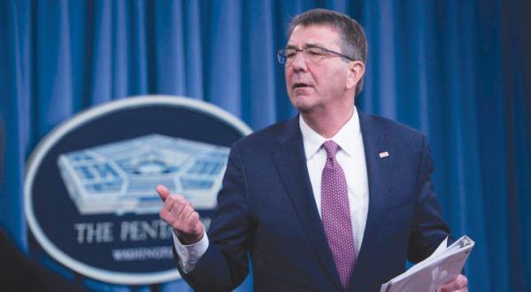 United States Secretary of Defense Ashton Baldwin Carter at a congressional press conference on Feb.29-EPA