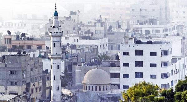 The Al-Aqsa Martyrs Mosque in Gaza (Asharq Al-Awsat)