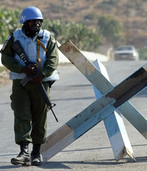 Syria and Israel in showdown over U.N. force mandate on Lebanese border