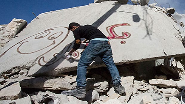 Syrian Graffiti Artist Takes On Regime