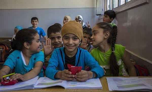 Makeshift Aleppo schools shake off the dust of war