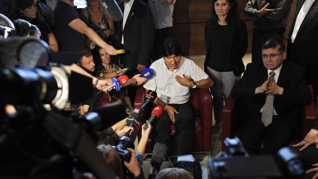 Bolivia angered by search of president’s plane, no sign of Snowden