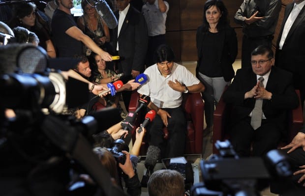 South American leftist leaders rally for Bolivia in Snowden saga