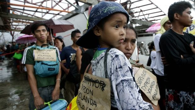 Tons of aid in Philippines, but not where needed