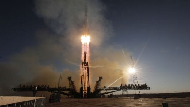 Olympic torch blasts into space before Games