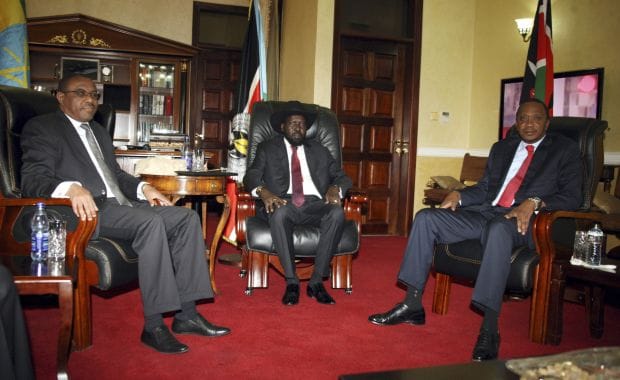 African leaders in South Sudan for peace talks