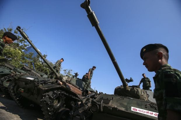 Seven injured in Thai protest shooting, capital beefs up security