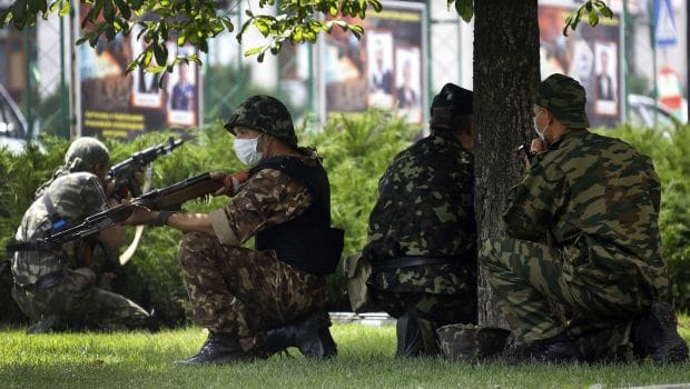Ukraine separatists down army helicopter, 14 killed
