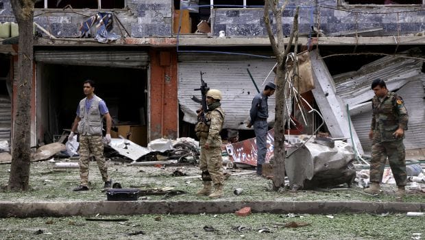 Bombs strike Afghan candidate convoy