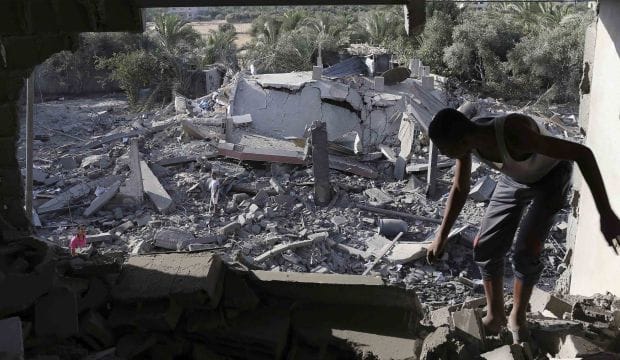 Israel says shoots down Gaza drone as calls for truce mount