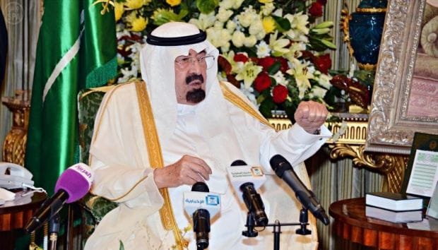 Saudi King Abdullah warns of global terror threat