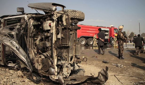 Suicide bomber kills five in attack on British embassy car in Kabul: officials