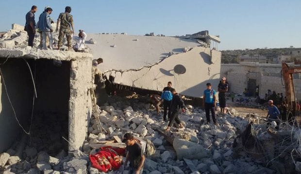 Activists: US strike hits Syrian rebel compound