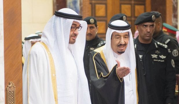 King Salman, Crown Prince of Abu Dhabi meet in Riyadh