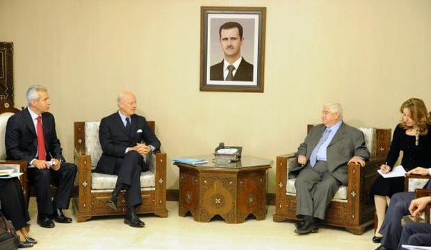 UN envoy, Syrian FM discussed Vienna meeting outcomes in Damascus