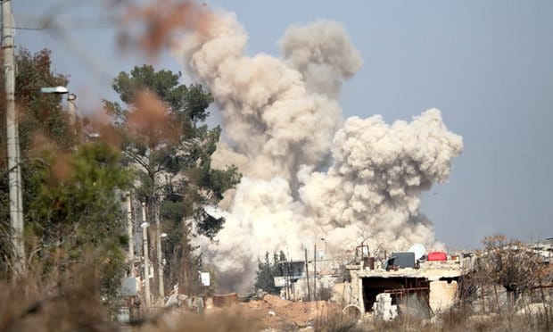 Airstrikes Intensified Hours before Deal to Halt Fighting in Syria