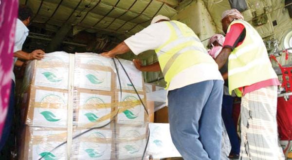 Saudi Humanitarian Aid Arrives in the Houthi Stronghold Saada