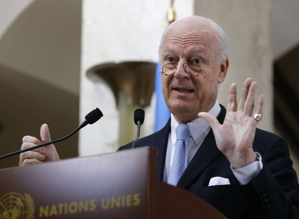 De Mistura Vows to Get Aid into Syria by Air as Regime Seizes Rebel Stronghold Near Damascus