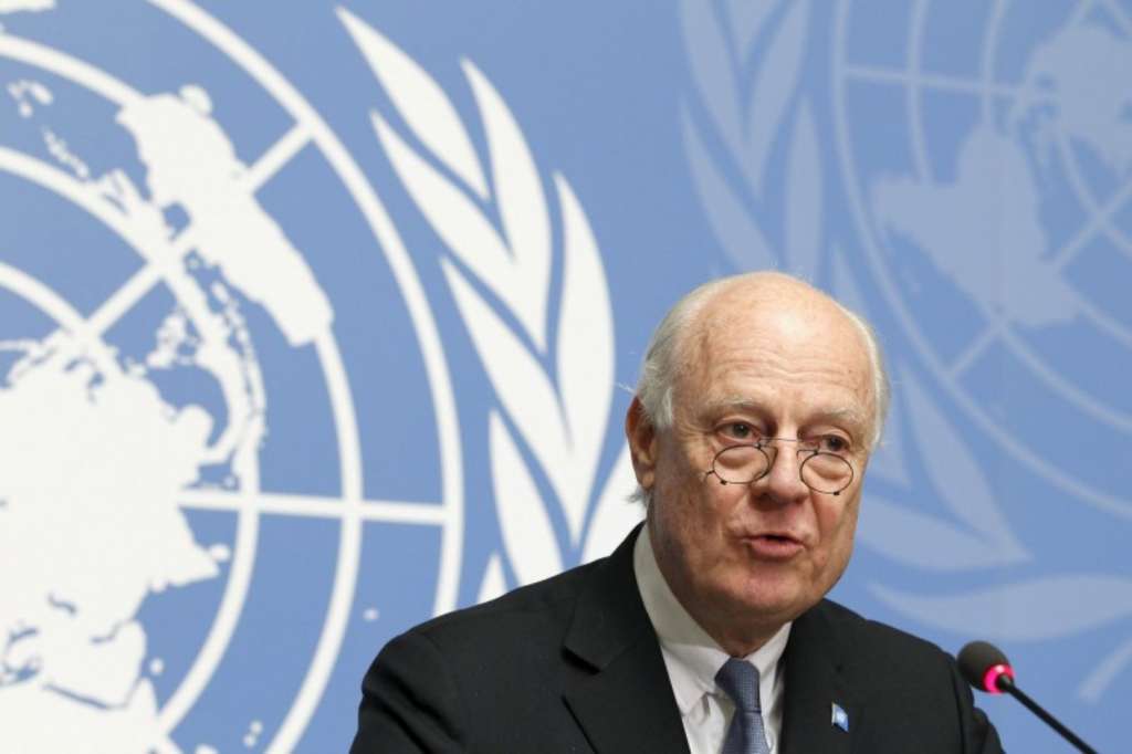 De Mistura: Fighting Terrorism Requires Political Transition in Syria