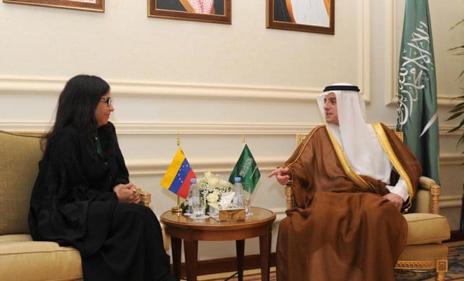 Saudi Arabia’s Al-Jubeir Receives Venezuelan Foreign Minister