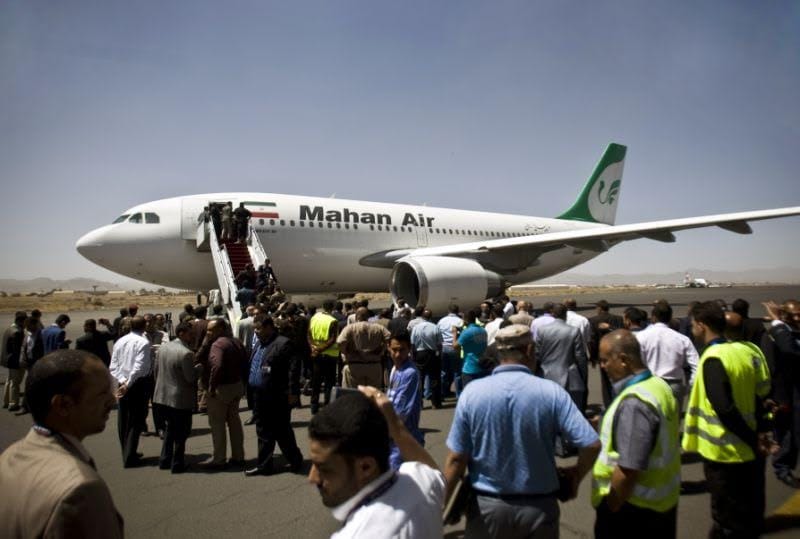 Commercial Airliner Flying Fighters, Weapons from Tehran to Damascus