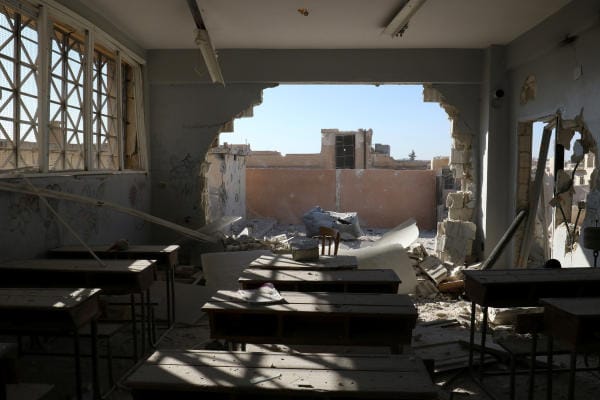 Assad’s Air Force Bombs Schools in Idlib