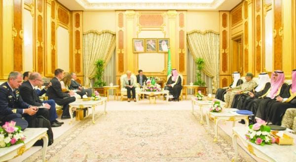 Deputy Crown Prince Receives Italian Minister of Defense