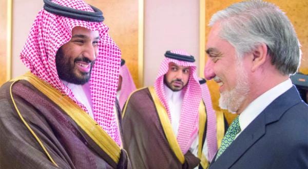 Deputy Crown Prince Meets with Afghani Executive President