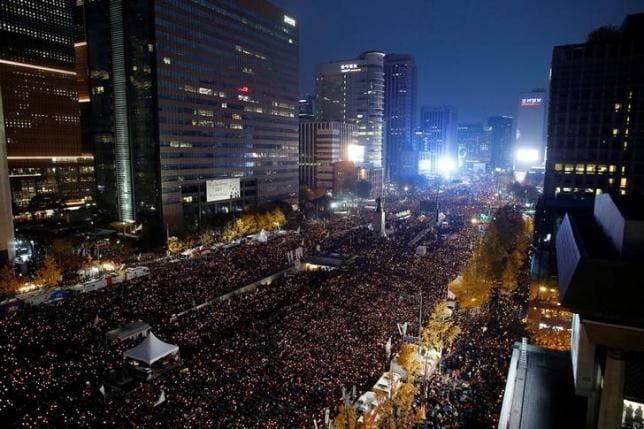 Thousands Protest for South Korea’s President to Step Down