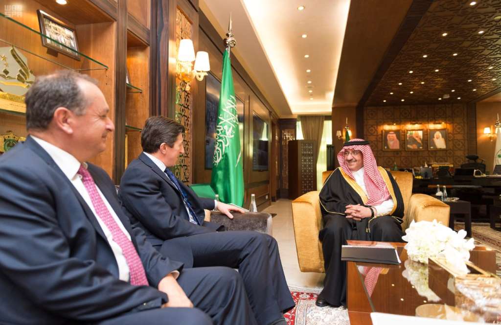 Crown Prince Receives Verbal Message from British PM