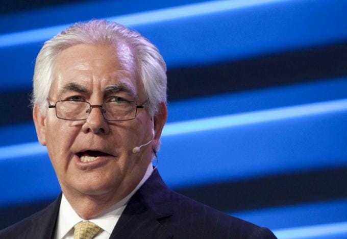 Trump Picks Exxon CEO Tillerson as Top U.S. Diplomat