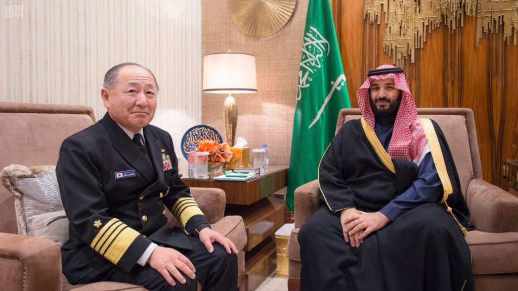 Saudi Deputy Crown Prince, Japanese Chief of Staff Review Military Relations